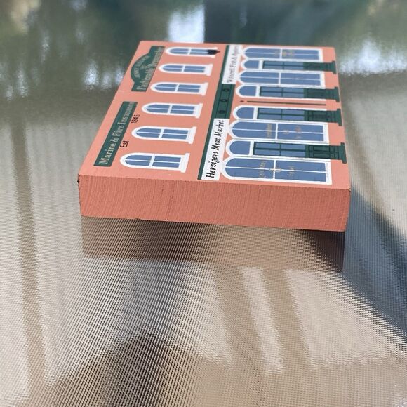 VTG The Cats Meow Series VI Fish Meat Market Wood Shelf Sitter 1988 Faline Jones - Picture 6 of 6